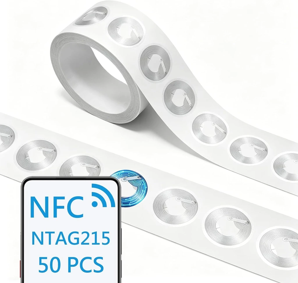 Nfc Tag Programmable - ملصقات NFC NTAG215 بتردد 13.56 ميجاهرتز،