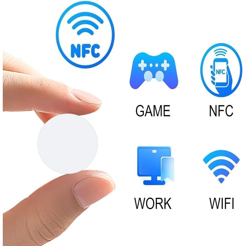 بطاقات NTAG215 NFC ذاتية اللصق - مراجعة Nfc Tag Programmable وسعره
