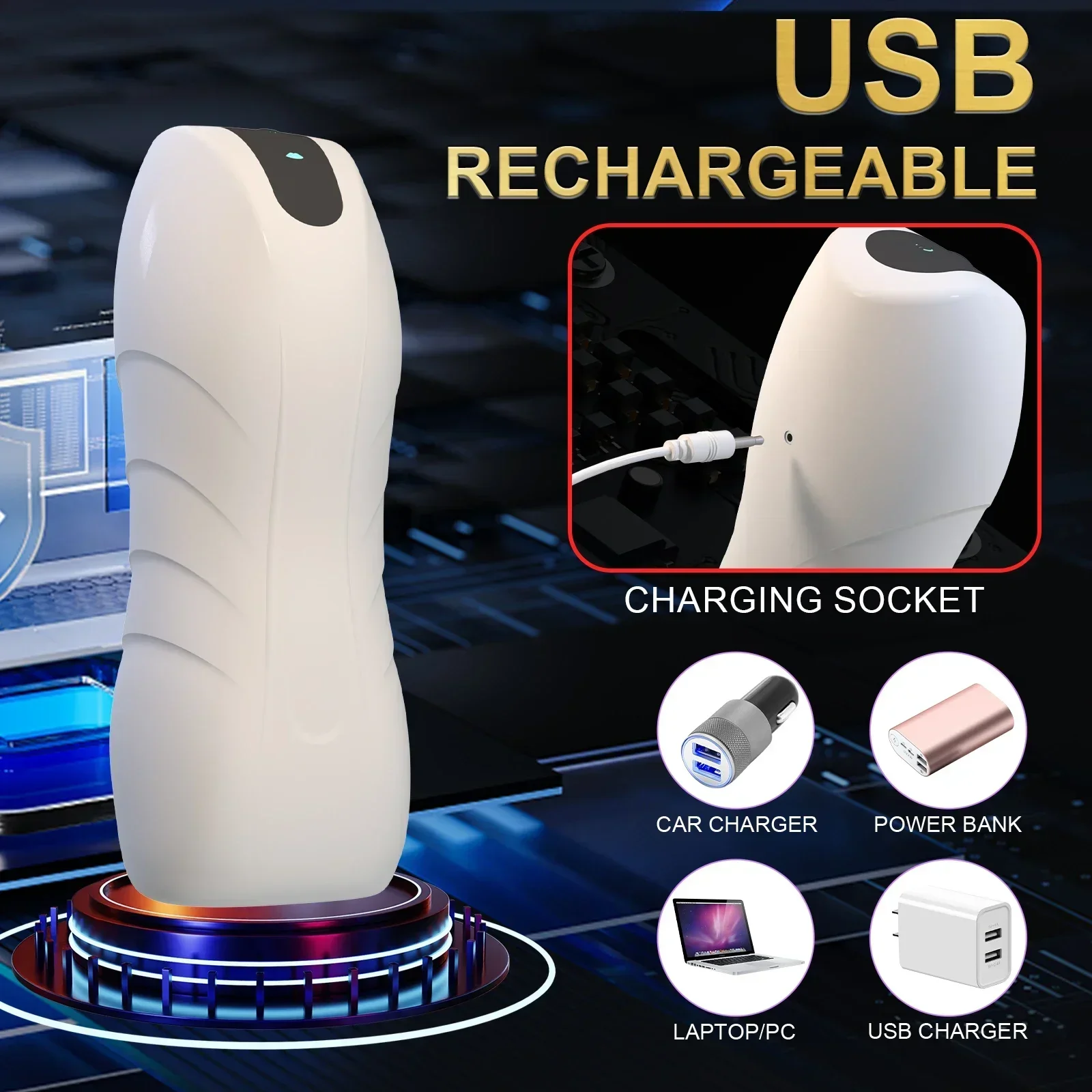 كأس استمناء ذكري أوتوماتيكي مع - مراجعة Electronics Gadgets For Women وسعره
