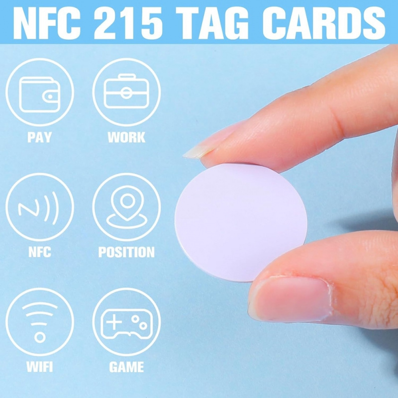 ملصقات NFC لاصقة NTAG215 بحجم  - مراجعة Nfc Tag Programmable وسعره